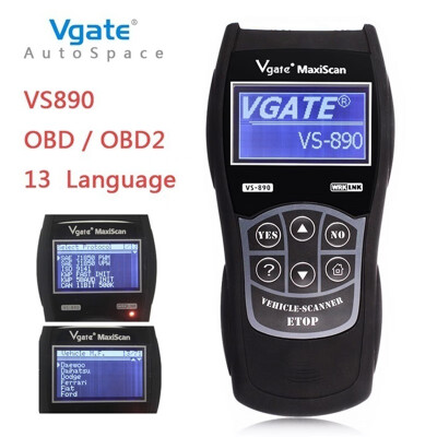 

OBD2 Automotive Scanner Maxiscan Vgate VS890 Fault Code Reader EOBD JOBD CAN-BUS Multi-language Scanner for Car Diagnostics