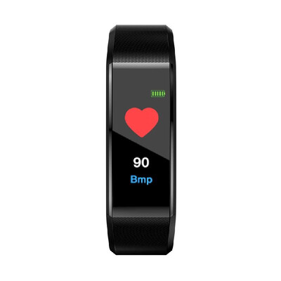 

115plus 096in Color Screen Intelligence Bracelet Sport Pedometer Fitness Tracker Sleep Monitor Wristband BT Waterproof Blood Pres