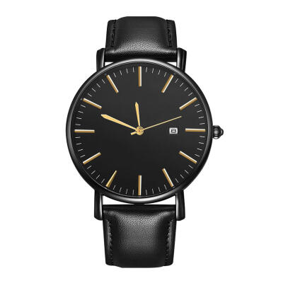 

Fashion Classic Men Watch PU Leather Student Analog Quartz Sport Wristwatch