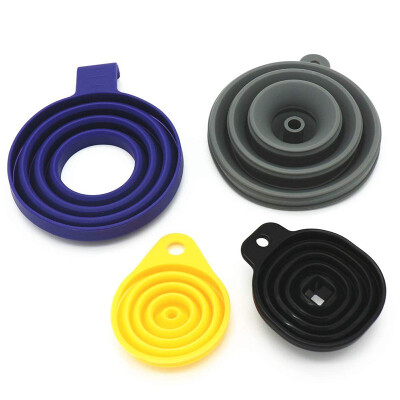 

4 piece silicone folding funnel