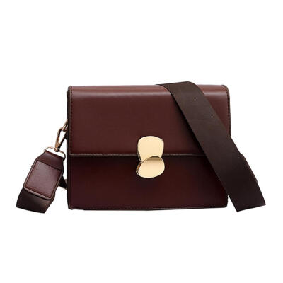 

Women Crossbody Handbags Solid Color PU Leather Messenger Shoulder Bags
