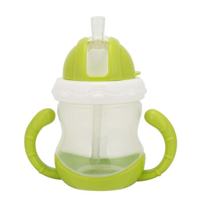 

180ml Infant Cute Plastic Baby Cup Kids Portable Water Bottle with Straw