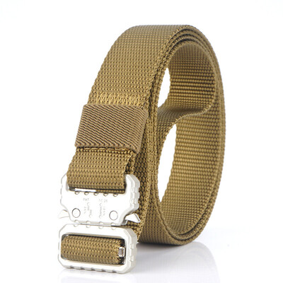 

High Quality Nylon Belt Men solid color Insert Buckle belt Outdoor Sport Casual Wild Multifunction belt
