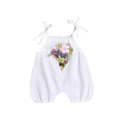 

Newborn Baby Girls Summer Floral Romper Jumpsuit Playsuit Sunsuit Clothes