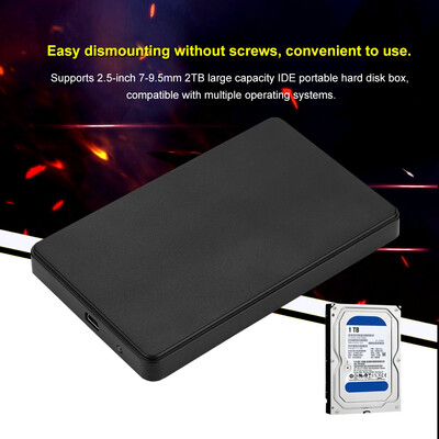 

Greensen 25 inch IDE Parallel Port Mobile Hard Disk Box High Speed HDD case External Storage No Screws