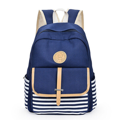 

Tailored Women Girls Canvas Preppy Shoulder Bookbags School Travel Backpack Bag
