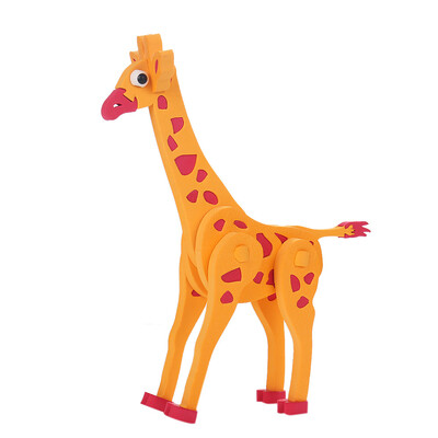 

YIWULA 3D Funny Model Kits Puzzle DIY Giraffe Toys Puzzles Children Educational Toys