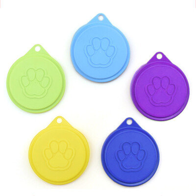 

Pet Food Canned Dog Cat Claw Print Style Food Silicone Sealed Fresh Cover