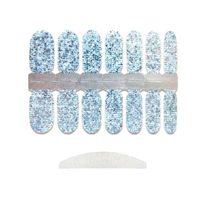 

Glitter Nail Stickers Wrap Cover Full Nail Polish Sticker Self-Adhesive DIY Nail Art Decoration