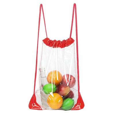 

Transparent Storage Backpacks Casual Women Large Capacity PVC Knapsack