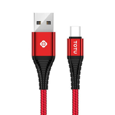 

TOTU USB To Micro USB Tough Nylon Braided Thread Fast Charging Data Cable For Android Phones Aluminum Alloy Connector-12m