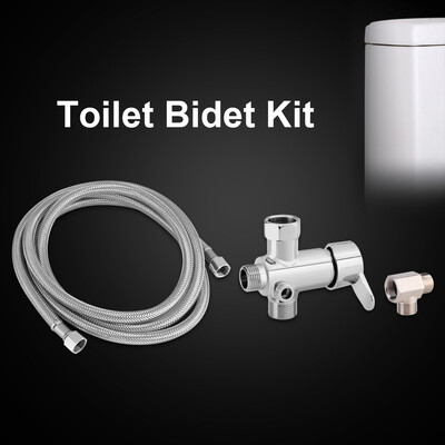 

Toilet Bidet HoseToilet Bidet Attachments HotCold Water Diverter Valve T Shape Adapter Flexible Hose Kit