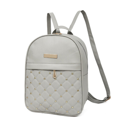 

Tailored Women Rivet Backpack Fashion Causal Bags Bead Female Shoulder Bag Backpacks BK