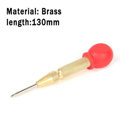 

1 Gold Copper Automatic Centre Punch Marking Drilling Tool w Protective Sleeve