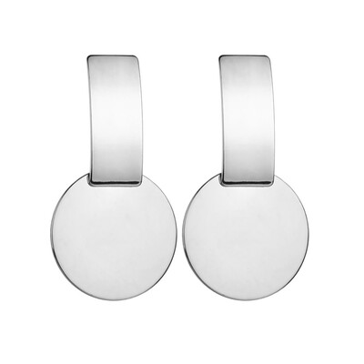 

ZA Jewelry Metal Drop Dangle Earrings For Women Geometric Round Leaf Vintage Statement Earrings Wedding Party Gifts Bijoux Punk