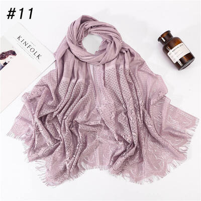 

Hui people hijab Muslim ladies headscarf wholesale 2019 new cross-border fashion lace scarf