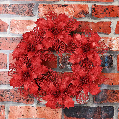

〖Follure〗Christmas Party Leaf Door Wall Decoration Window Ornament Garland Wreath
