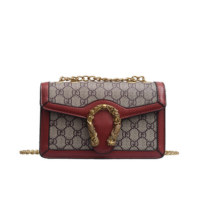 

2019 new ladies bag geometric color matching fashion trend single room Messenger bag mother holding temperament handbag