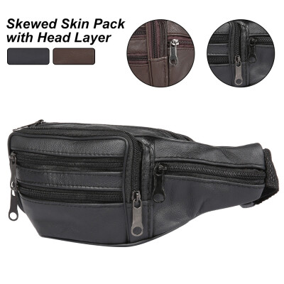 

Leather Travel Money Pouch Waist Bum Bag Passport Holder Mens Bags Adjustable Belt