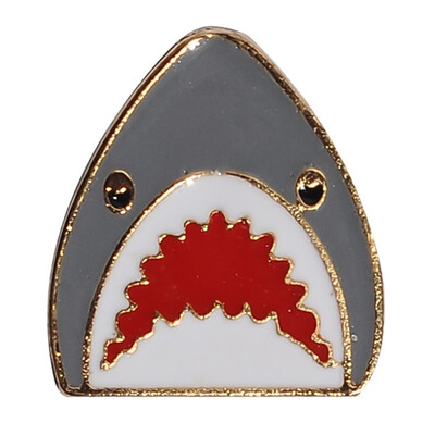 

Unisex Cartoon Milk Tea Shark Brooch Enamel Collar Pins Badge Backpack Decor