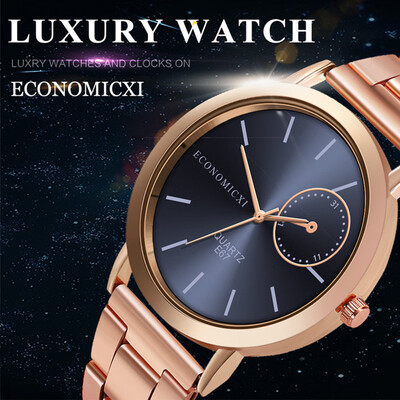 

Gobestart Business Men Stainless Steel Band Sport Quartz Casual Watch