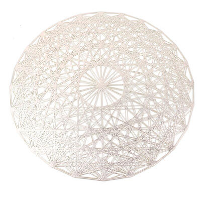 

Greensen 6PCS Heat Insulation Placemat Anti-Slip Waterproof Tableware Plate Fork Table Round Mat