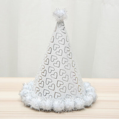

FUNNYBUNNY Childrens Party Supplies Birthday Hat Handmade Hair Ball Cap Decoration Props Santa Hat Child Birthday Party Decor