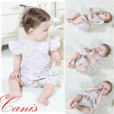 

For Toddler Baby Girls Cotton Floral Tops BlouseShorts Outfits Casual Clothes