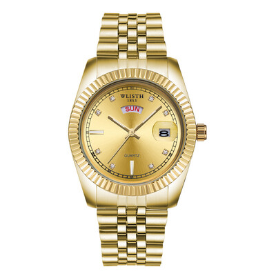 

Local gold mens business quartz watch casual mens watch custom