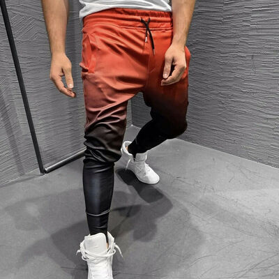 

Men Long Casual Sport Pants Gym Slim Fit Trousers Running Joggers Gym Sweatpants