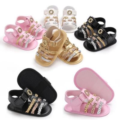 

2018 Hot Sell Summer Baby Girl Soft Sandals Prewalker Soft Sole shoes Crib Shoes