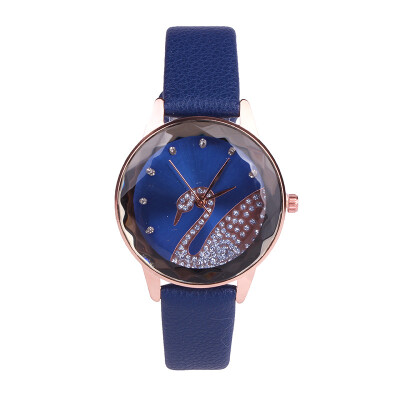 

Fashion personality swan pattern belt ladies watch student quartz watch