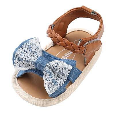 

2018 Summer 0-18M First Walkers Baby Girls Casual Shoes Newborn Kids Canvas Bow-knot Toddler Shoes New Fashion