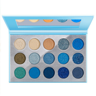

4 Style 15 Color Glitter Matte Eyeshadow Makeup Palette Long Lasting Shimmer Pigment Cosmetic Set