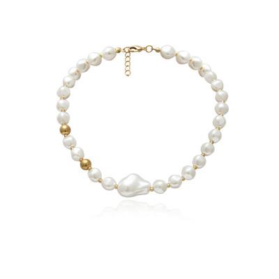 

Korean New Layer Elegant Gold Beads Simulated Pearl Necklaces For Women Girls Fashion Choker Party Accessories Gift