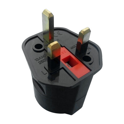 

〖Follure〗EU Euro 2 Pin to UK 3 Pin Plug AC Universal Adapter Travel Converter European