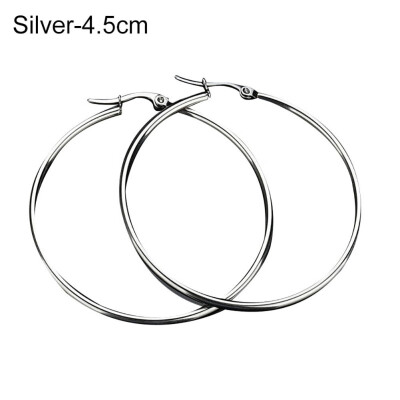 

Unique Women Big Circle Hoop Earrings Stainless Steel Party Club Pub Jewelry