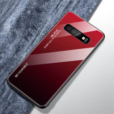 

Tempered Glass Phone Case Gradient Color Cover Coque For Samsung Galaxy A50 A70 A10 A7 S10 NOTE 7