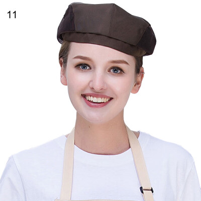 

Women Fashion Print Hotel Restaurant Chefs Beret Cafe Waiters Hat Cap Headgear