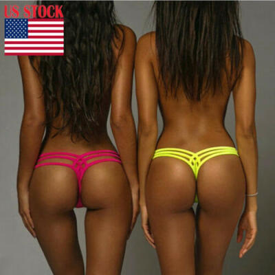 

Sexy Brazilian Bikini Thongs Swim Bottoms Swimming G-String Swimsuit for Women