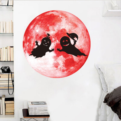 

〖Follure〗Creative Luminous Moon-shadow Wall Sticker Halloween Decoration Sticker Ghost