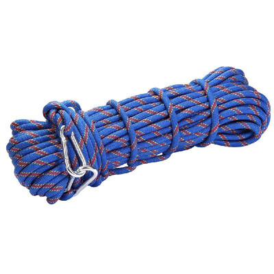 

Outdoor Safety Rope with Carabiner 10mm Escape Rope Fire Rescue for Camping Hiking