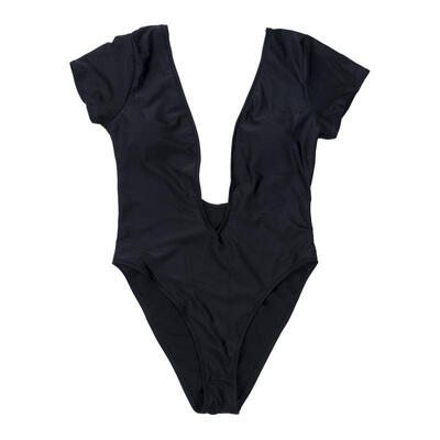 

Womens Crochet Hollow Out Deep V Hater Bikini One Piece Swimsuit Beach Bathing Suit