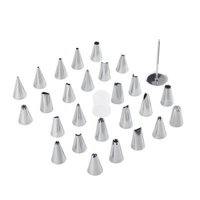 

Greensen 26pcsset Stainless Steel Icing Piping Tips Nozzles Cupcake Cake Pastry Baking Decoration Tool
