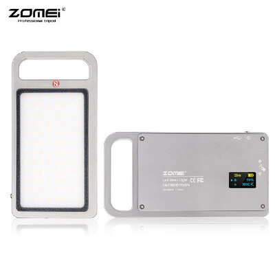 

ZOMEI Handheld Mini LED Video Light Camera Photography Fill Light 3000-6500K Dimmable 96pcs LEDs CRI 96 Built-in 2800mAh Battery