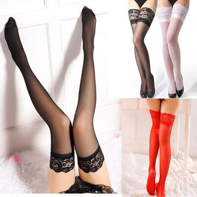 

Lace Mesh Lingerie Garter Belt Fishnet Thigh High tights body stockings hosiery