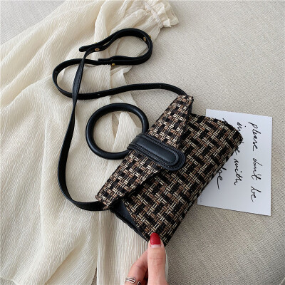 

Summer woven bag female bag summer small fresh new 2019 Korean version of the handbag female small bag shoulder Messenger bag