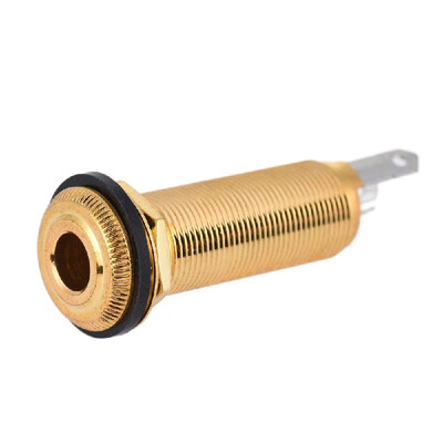 

635mm 14 Inch End Pin Endpin Jack Socket Plug Mono Output Copper Material for Acoustic Electric Guitar