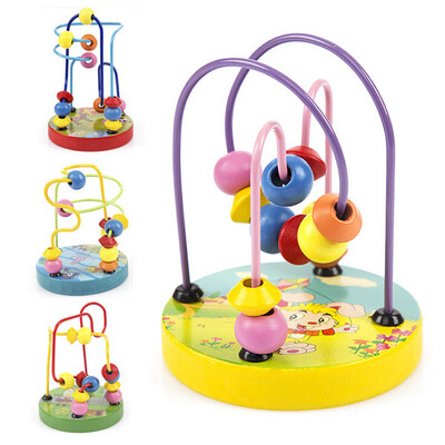 

〖Follure〗Educational Baby Kids Wooden Around Beads Toy Toddler Infant Intelligence Toys