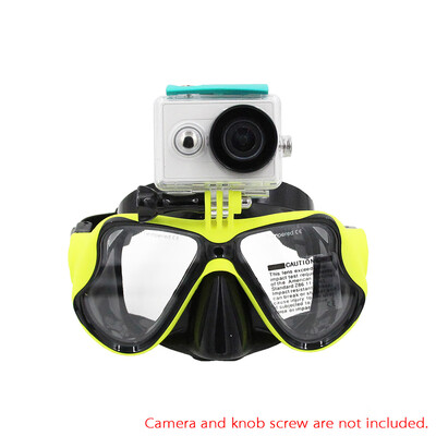 

Snorkelling Scuba Diving Mask Goggles Swimming Face Mask with Bracket Mount for GoPro Hero 4 3 3 2 1 SJCAM SJ4000 SJ5000 Dazzne P